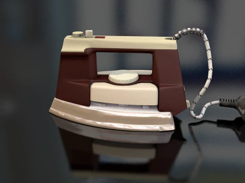 Retro Iron Clothes 3D Model