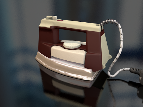 Retro Iron Clothes 3D Model