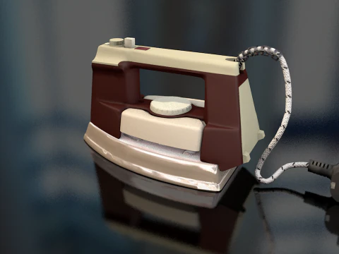 Retro Iron Clothes 3D Model