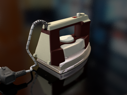 Retro Iron Clothes 3D Model