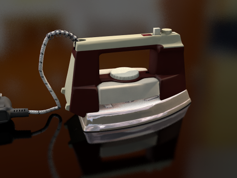 Retro Iron Clothes 3D Model