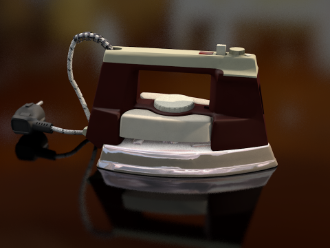 Retro Iron Clothes 3D Model