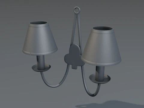 Vintage Wall Lamp 3D Model