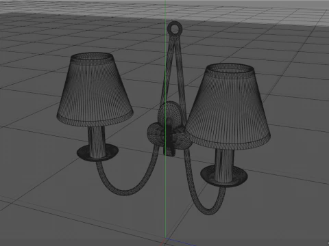 Vintage Wall Lamp 3D Model