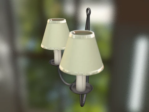 Vintage Wall Lamp 3D Model