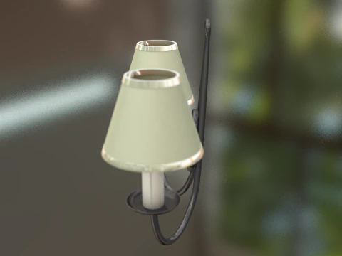 Vintage Wall Lamp 3D Model