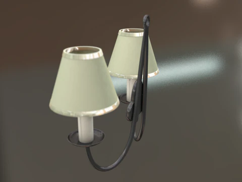 Vintage Wall Lamp 3D Model