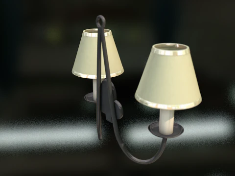 Vintage Wall Lamp 3D Model