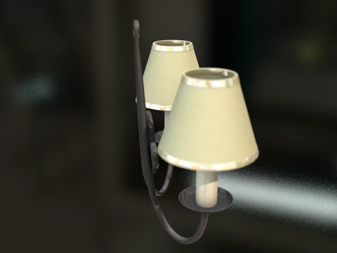 Vintage Wall Lamp 3D Model