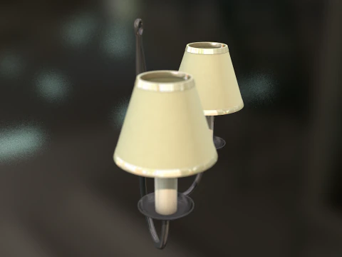 Vintage Wall Lamp 3D Model