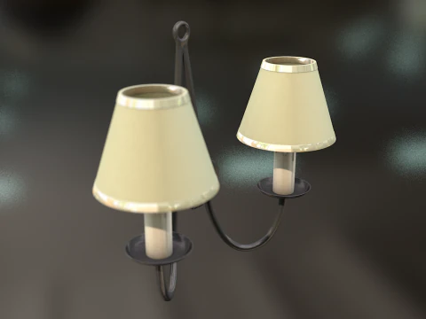 Vintage Wall Lamp 3D Model