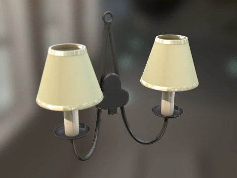 Vintage Wall Lamp 3D Model