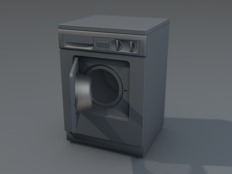&Ccedil;amaşır Yıkama Makinesi 3D Model
