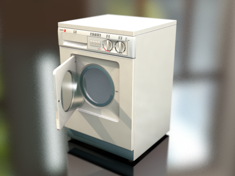 &Ccedil;amaşır Yıkama Makinesi 3D Model