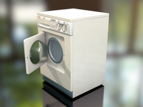 &Ccedil;amaşır Yıkama Makinesi 3D Model