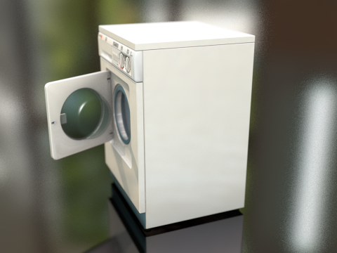 &Ccedil;amaşır Yıkama Makinesi 3D Model