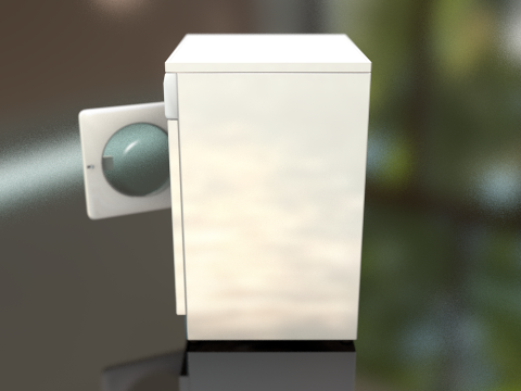 &Ccedil;amaşır Yıkama Makinesi 3D Model