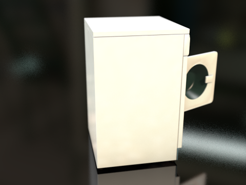 &Ccedil;amaşır Yıkama Makinesi 3D Model