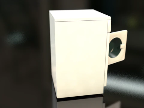 Laundry Washing Machine 3D Model