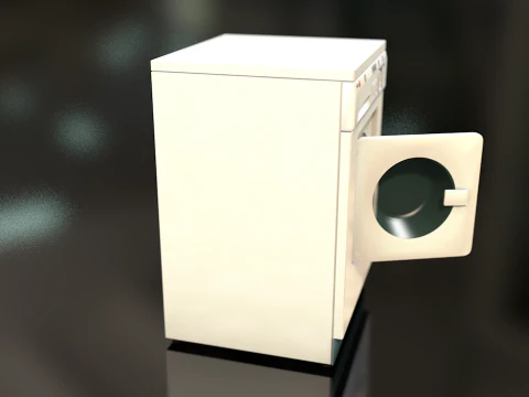 Laundry Washing Machine 3D Model