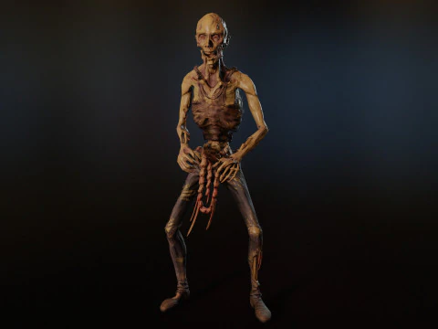 Zombie skinny 3D Model