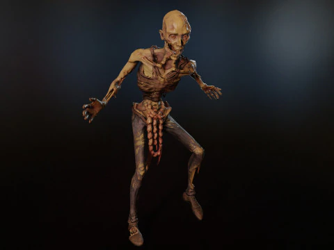 Zombie skinny 3D Model