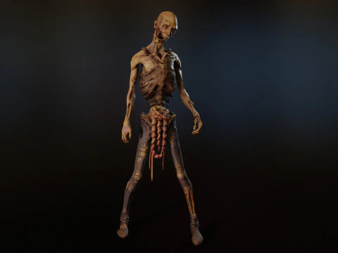 Zombie skinny 3D Model