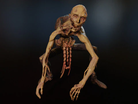 Zombie skinny 3D Model