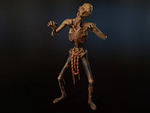 Zombie skinny 3D Model