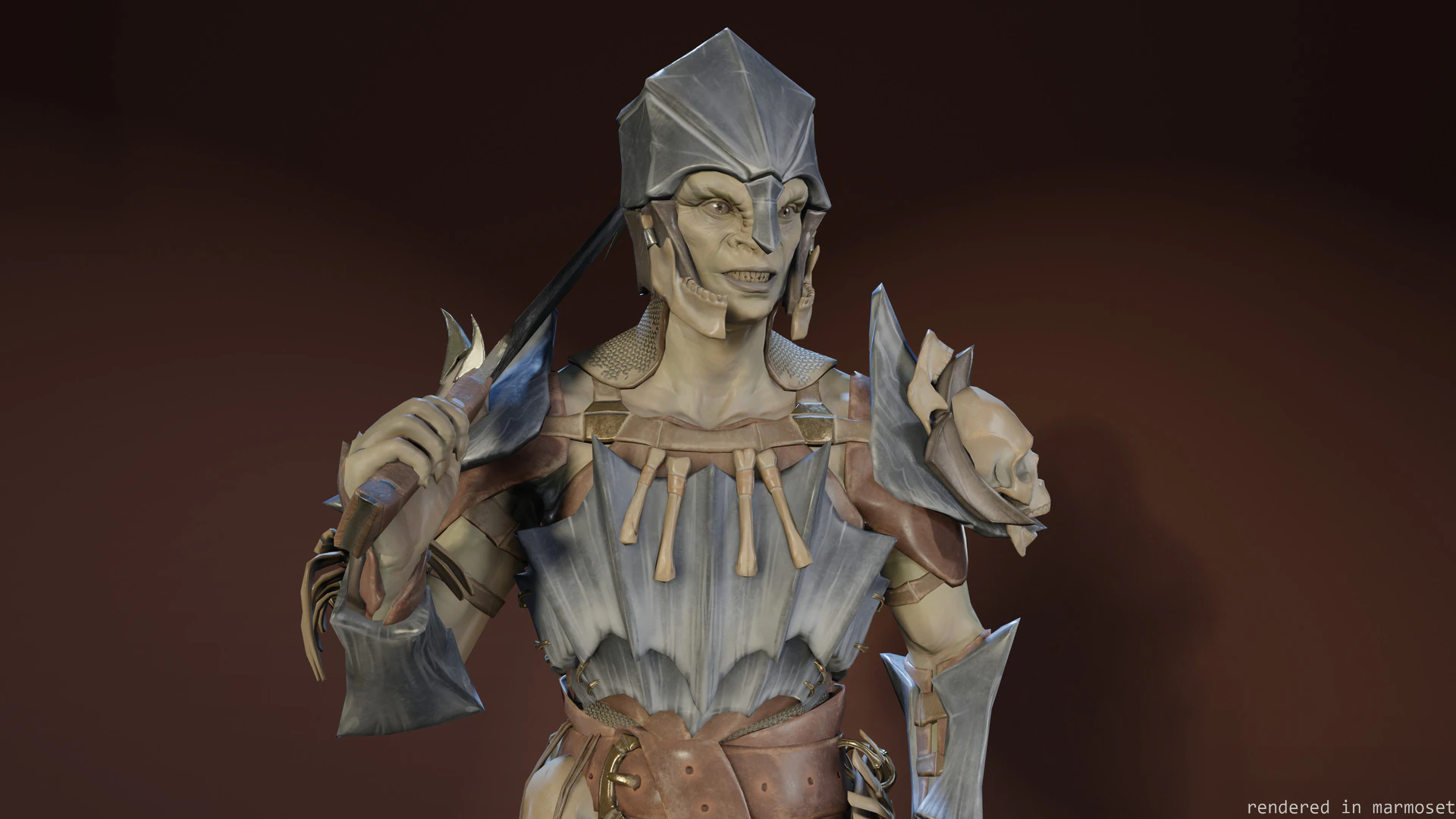 Orc unreal unity 19 animations rig in maya 3D Model .c4d .max .obj .3ds .fbx .stl .blend 