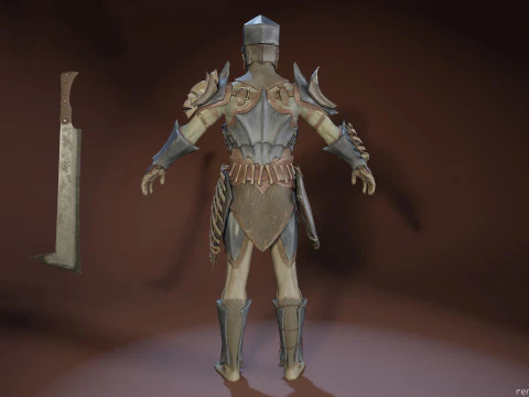 Orc unreal unity 19 animations rig in maya 3D Model