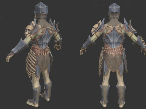 Orc unreal unity 19 animations rig in maya 3D Model