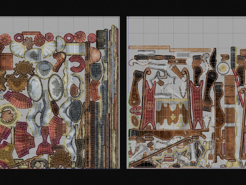 Crossbowman unidade irreal 16 anima&ccedil;&otilde;es rig em maya Modelo 3D