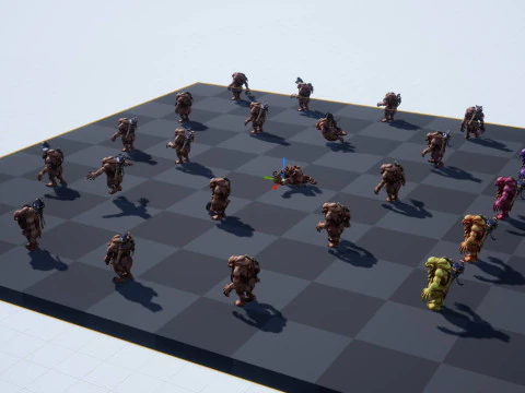 Maya 中的 Troll Unreal Unity 20 动画装备 3D 模型