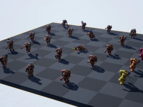 Maya 中的 Troll Unreal Unity 20 动画装备 3D 模型