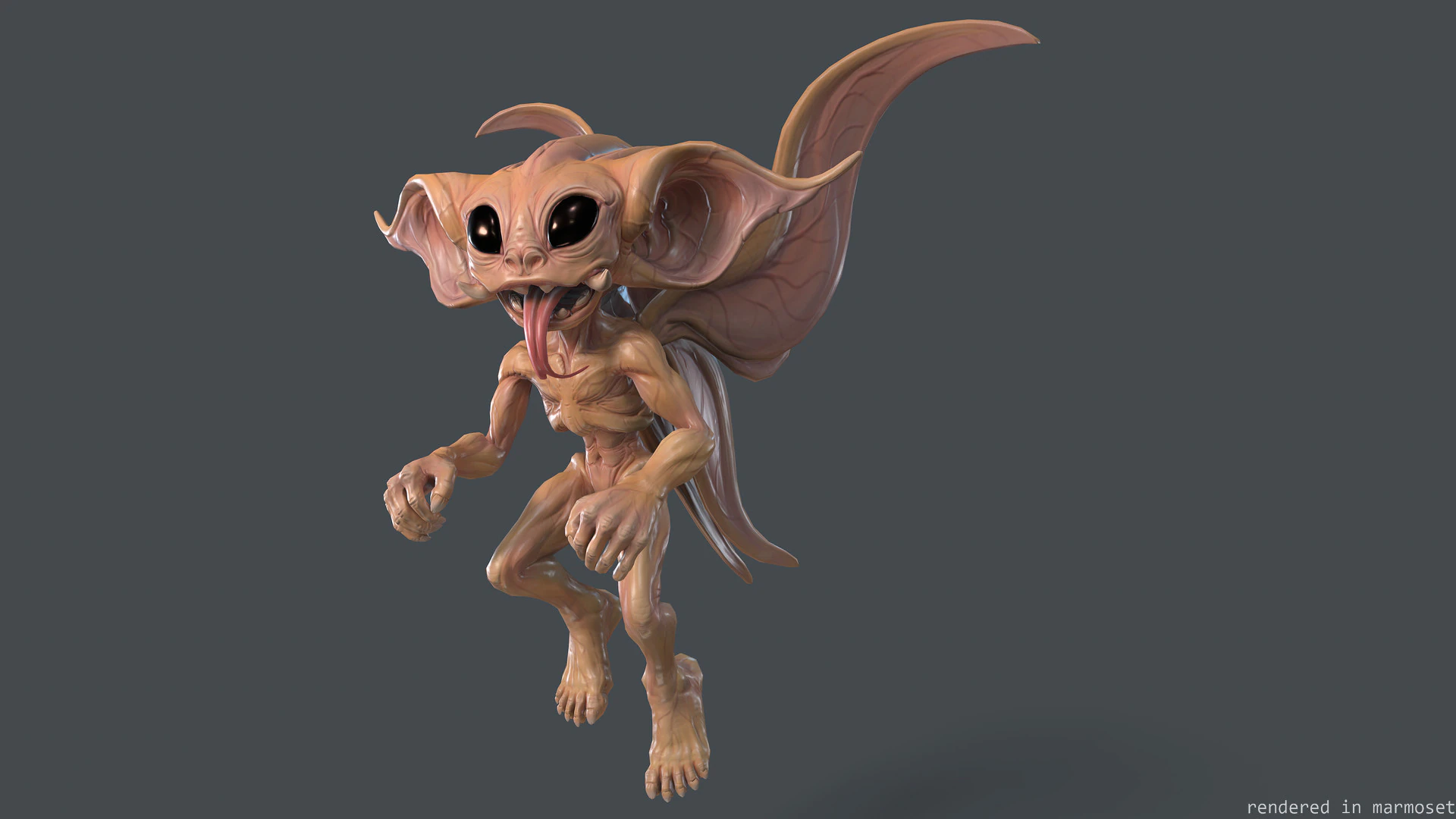 Pixie unreal unity 22 animations rig in maya 3D Model .c4d .max .obj .3ds .fbx .stl .blend