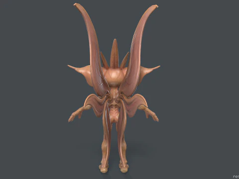 Pixie unreal unity 22 animations rig in maya 3D Model
