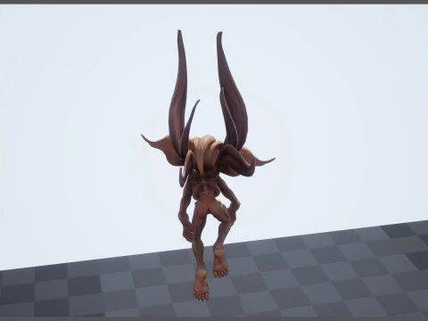 Pixie unreal unity 22 animations rig in maya 3D Model