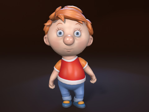 Boy Unreal Unity 19 animacji w Mayi Model 3D