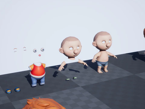 Boy unreal unity 19 animations rig in maya 3D Model