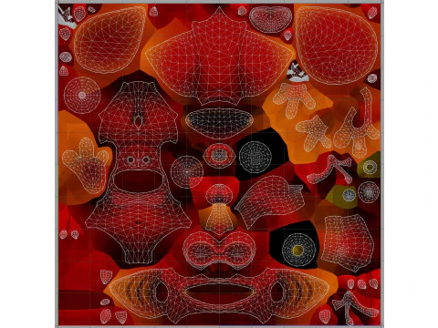 Demone stilizzato irreale unit&agrave; 18 animazioni rig in maya Modello 3D