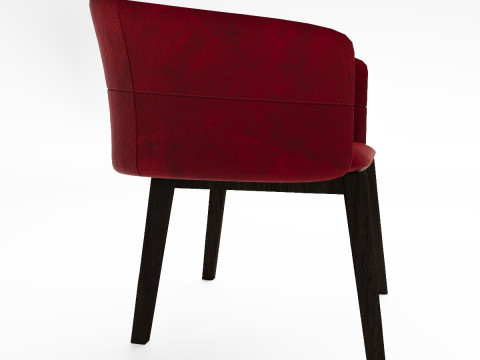 Soft Curve Lounge Chair 3D Model