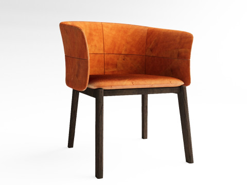 Soft Curve Lounge Chair 3D Model