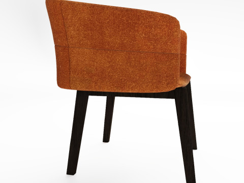 Soft Curve Lounge Chair 3D Model