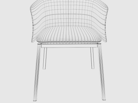 Soft Curve Lounge Chair 3D Model