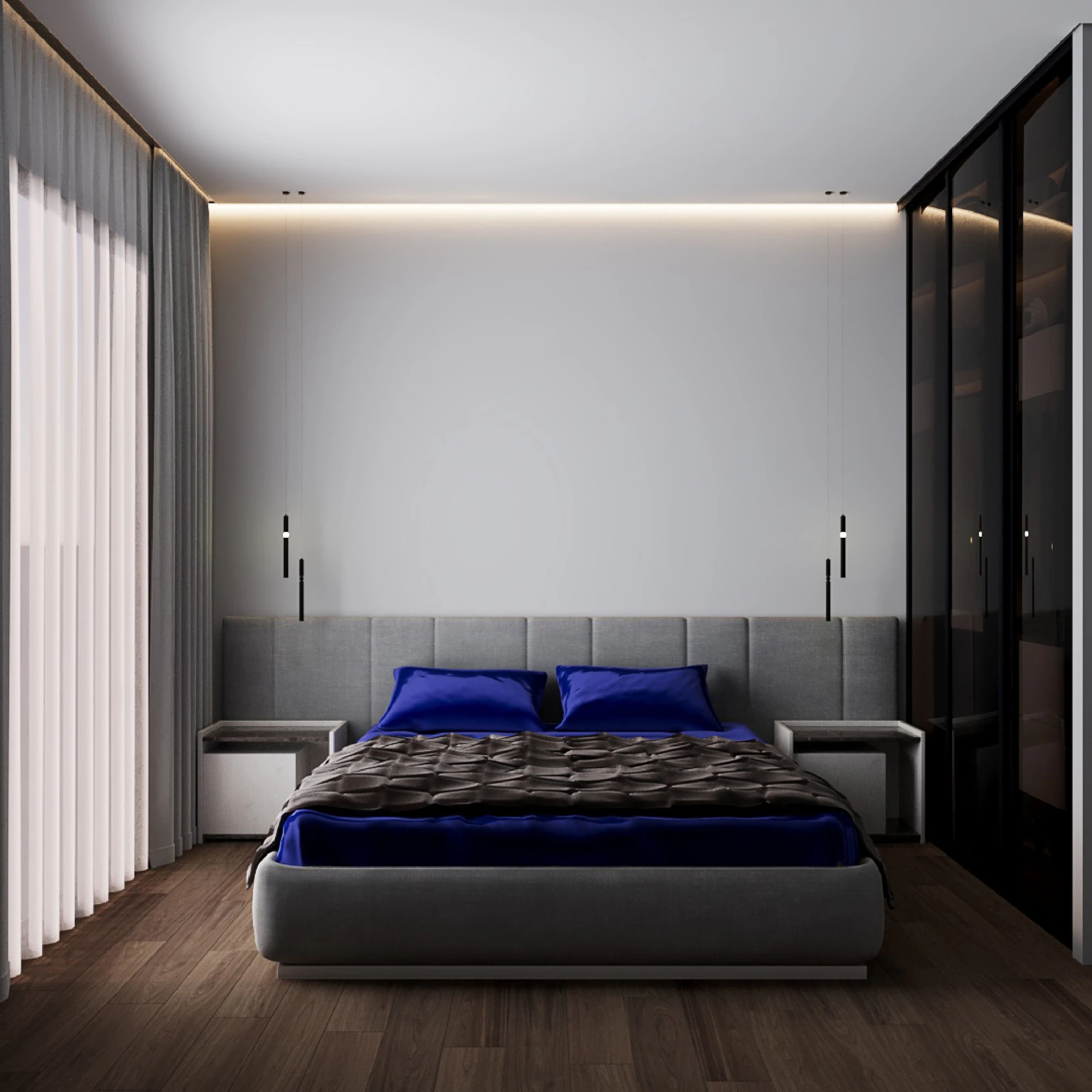 Bedroom 3D Model .c4d .max .obj .3ds .fbx .stl .blend 