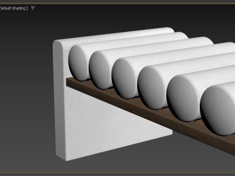 ロールクッションベンチ 3Dモデル