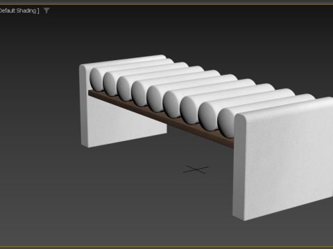 ロールクッションベンチ 3Dモデル