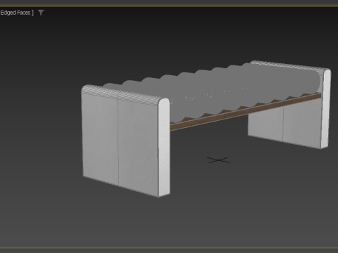 ロールクッションベンチ 3Dモデル