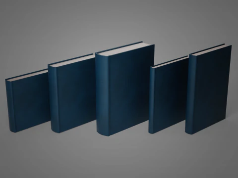 Realistic Low Poly Book and Paper Props Pack - Game-Ready PBR Low-poly 3D Model